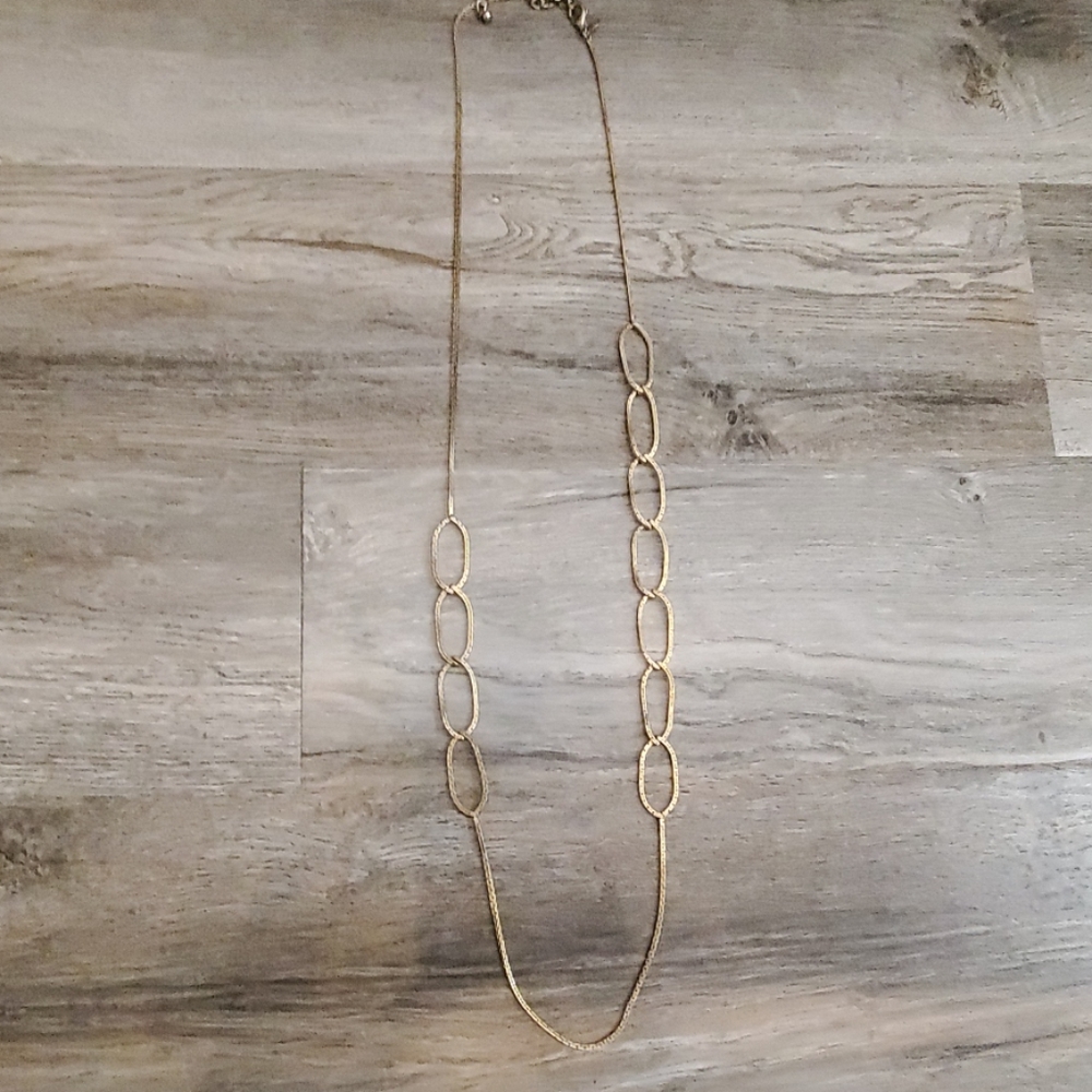 Textured gold necklace
